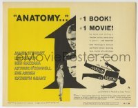 5b002 ANATOMY OF A MURDER style A TC 1959 Otto Preminger, James Stewart, Lee Remick, Saul Bass art!