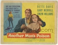 5b026 ANOTHER MAN'S POISON TC 1952 Bette Davis had everything she needed to torment Gary Merrill!