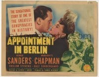 5b029 APPOINTMENT IN BERLIN TC 1943 George Sanders, Marguerite Chapman, Onslow Stevens, Nazis!