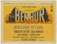 5b050 BEN-HUR TC 1960 Charlton Heston, William Wyler classic epic, winner of 11 Academy Awards!