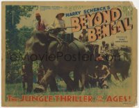 5b052 BEYOND BENGAL TC 1934 Harry Schenck's Jungle Thriller of the Ages, cool safari image, rare!