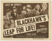 5b062 BLACKHAWK chapter 6 TC 1952 Kirk Alyn, D.C. comic book serial, Blackhawk's Leap For Life!