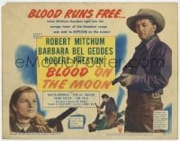 5b063 BLOOD ON THE MOON TC 1949 Robert Mitchum & Barbara Bel Geddes, directed by Robert Wise!