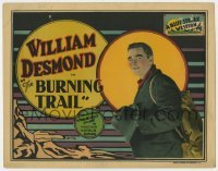 5b076 BURNING TRAIL TC 1025 cowboy William Desmond in a Blue Streak Western, cool artwork!