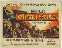 5b087 CHINA GATE TC 1957 Samuel Fuller, Angie Dickinson, Gene Barry & Nat King Cole!