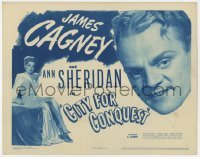 5b090 CITY FOR CONQUEST TC R1940s headshot of James Cagney & full-length sexy Ann Sheridan!