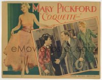 5b606 COQUETTE LC 1929 sexy Mary Pickford stands behind William Janney & Matt Moore!