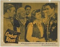 5b610 COWBOY BLUES LC 1946 pretty Jeff Donnell promises not to hit Ken Curtis if he marries her!