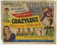 5b102 CRAZYLEGS TC 1953 college football player Elroy Crazylegs Hirsch & sexy Joan Lovelylegs Vohs!