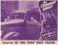5b614 CRIMSON GHOST chapter 10 LC 1946 Quigley & Linda Stirling by truck, The Trap That Failed!