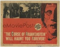 5b618 CURSE OF FRANKENSTEIN LC #1 1957 Peter Cushing, Christopher Lee, cool monster artwork!