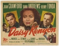 5b112 DAISY KENYON TC 1947 Joan Crawford, Henry Fonda, Dana Andrews, directed by Otto Preminger!