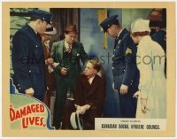 5b620 DAMAGED LIVES LC 1937 cops interrogating young man in suit who has a venereal disease!