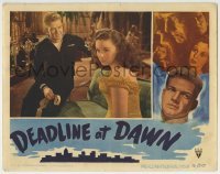 5b629 DEADLINE AT DAWN LC 1946 c/u of sailor Bill Williams talking to distracted Susan Hayward!