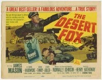 5b118 DESERT FOX TC 1951 James Mason as Field Marshal Erwin Rommel in World War II Africa!