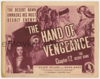5b119 DESERT HAWK chapter 12 TC 1944 Gilbert Roland unmasks his deadly enemy, The Hand of Vengeance!