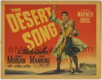5b120 DESERT SONG TC 1944 Oscar Hammerstein II musical, Dennis Morgan, Irene Manning!