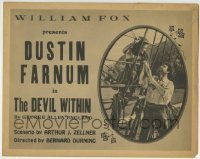 5b126 DEVIL WITHIN TC 1921 great image of Dustin Farnum with Virginia Valli on ship's rigging!