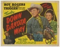 5b135 DOWN DAKOTA WAY TC 1949 great images of Roy Rogers King of the Cowboys, Trigger & Dale Evans!