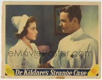 5b653 DR. KILDARE'S STRANGE CASE LC 1940 close up of Lew Ayres & pretty nurse Laraine Day!