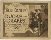 5b138 DUCKS & DRAKES TC 1921 great image of pretty Bebe Daniels standing against mirror!