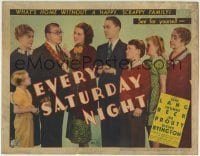 5b149 EVERY SATURDAY NIGHT TC 1936 The Jones Family, June Lang, Jed Prouty, Spring Byington, rare!