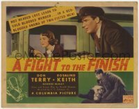 5b155 FIGHT TO THE FINISH TC 1937 Don Terry, hot headed love leaders to cold blooded murder!