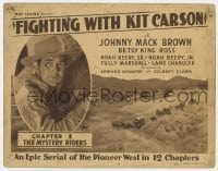5b159 FIGHTING WITH KIT CARSON chapter 1 TC 1933 Johnny Mack Brown serial, The Mystery Riders!