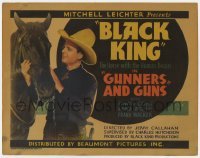 5b205 GUNNERS & GUNS TC 1935 Cobb & Black King the horse, who's only in 7 minutes, rare re-edit!