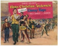 5b208 HANS CHRISTIAN ANDERSEN TC 1953 art of Danny Kaye playing w/invisible flute w/characters!