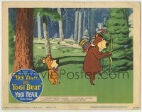 5b729 HEY THERE IT'S YOGI BEAR LC 1964 Boo-Boo watches Yogi sneaking around with bow & arrow!