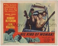 5b732 HIS KIND OF WOMAN LC #2 1951 Robert Mitchum carried up stairs, presented by Howard Hughes!