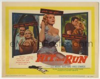 5b226 HIT & RUN TC 1957 sexy bad kiss-and-go pick-up girl Cleo Moore, Hugo Haas film noir!