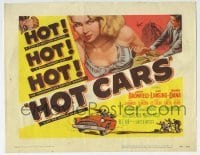 5b235 HOT CARS TC 1956 John Bromfield, rollercoaster, sexy bad girl Joi Lansing, a red-hot racket!