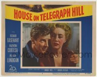 5b741 HOUSE ON TELEGRAPH HILL LC #2 1951 c/u of Richard Basehart comforting sad Valentine Cortesa!