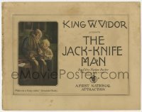 5b256 JACK-KNIFE MAN TC 1920 directed by King Vidor, Fred Turner makes a rabbit for cute boy!