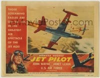 5b756 JET PILOT LC #7 1957 directed by Josef von Sternberg, cool image of Screaming Eagles!