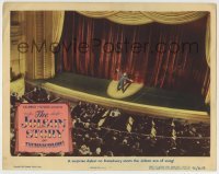 5b758 JOLSON STORY LC #5 1946 great far shot of Larry Parks performing on stage in blackface!