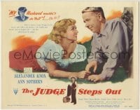 5b264 JUDGE STEPS OUT TC 1948 great close up of pretty Ann Sothern & Alexander Knox!