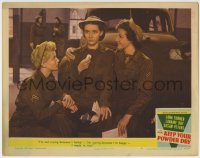 5b762 KEEP YOUR POWDER DRY LC #5 1945 Lana Turner & Laraine Day with crying happy Susan Peters!