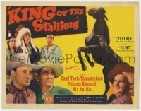 5b272 KING OF THE STALLIONS TC 1942 Thunder The Wonder Horse vs Paint The Killer Stallion!