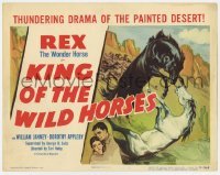 5b273 KING OF THE WILD HORSES TC R1950 Rex the Wonder Horse, thundering drama of the painted desert!