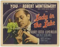 5b277 LADY IN THE LAKE TC 1947 Robert Montgomery in the most amazing movie since Talkies began!