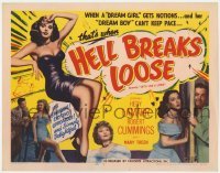 5b284 LET'S LIVE A LITTLE TC R1953 different image of sexy Hedy Lamarr, Hell Breaks Loose!
