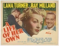 5b286 LIFE OF HER OWN TC 1950 sexy Lana Turner as Lily James who really lived, Ray Milland!