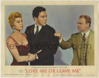 5b783 LOVE ME OR LEAVE ME LC #8 R1962 gangster James Cagney threatens Doris Day & Cameron Mitchell!!