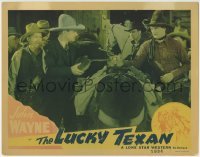 5b786 LUCKY TEXAN LC #5 R1940s Lloyd Whitlock & George 'Gabby' Hayes watch young John Wayne w/ gun!