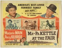 5b298 MA & PA KETTLE AT THE FAIR TC 1952 Marjorie Main, Percy Kilbride, America's best-loved family