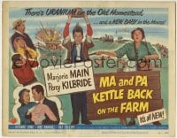 5b300 MA & PA KETTLE BACK ON THE FARM TC 1951 wacky Marjorie Main & Percy Kilbride find uranium!
