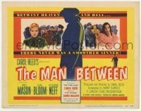 5b305 MAN BETWEEN TC 1953 James Mason is a smooth sinner, Claire Bloom, directed by Carol Reed!